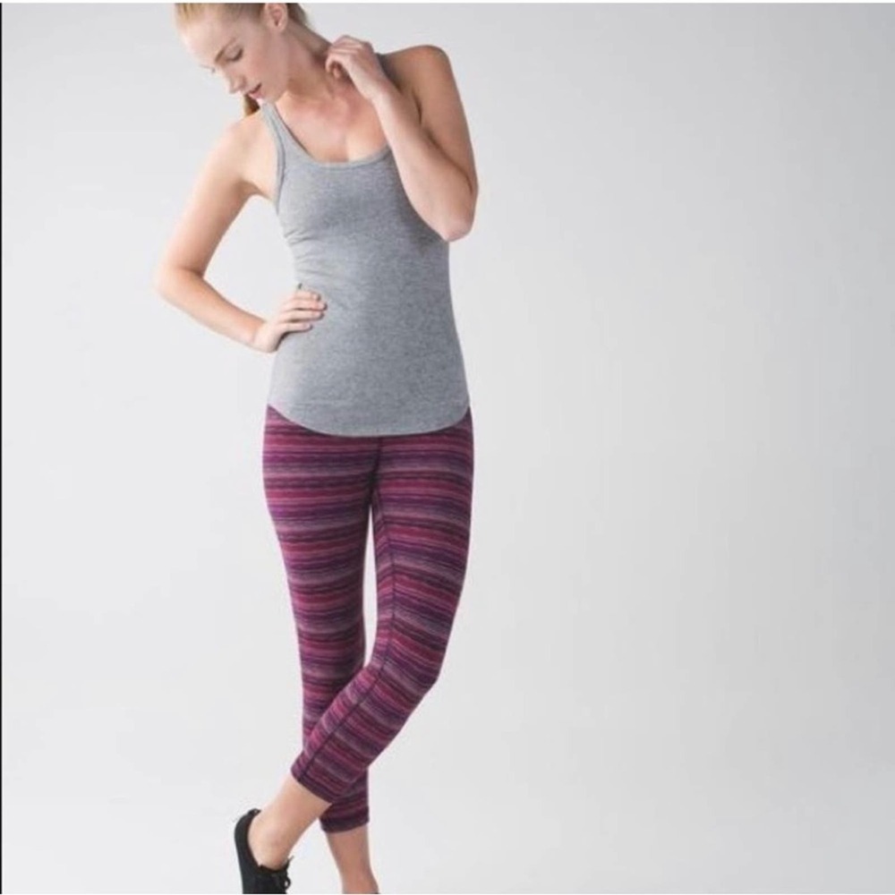 Lululemon Wunder Under Twist Regal Plum High Rise Leggings